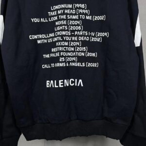 balenciaga archive zip hoodie multicolor