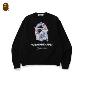 bape logo crewneck sweatshirt multi color