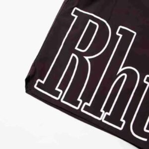 rhude logo beach shorts multicolor