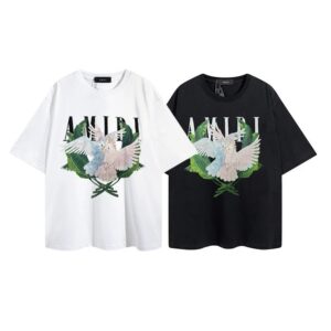 amiri crane printed t shirt multicolor