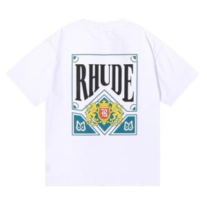 rhude poker t shirt multicolor