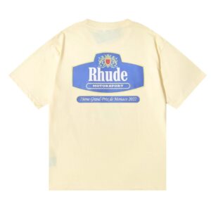 rhude motorsport badge t shirt multicolor