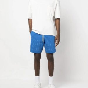 rhode embroidered drawstring shorts multicolor