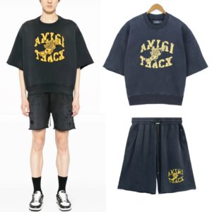 amiri track embroidery tee multi