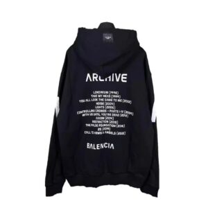 balenciaga archive zip hoodie multicolor