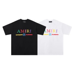 amiri cosmic letter t shirt multicolor