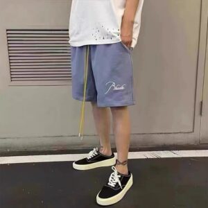 rhude casual drawstring shorts multi