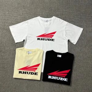 rhude t shirt artistic black