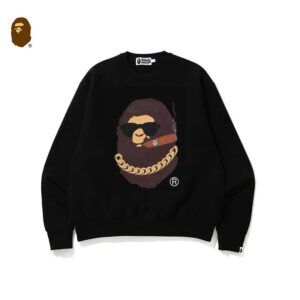 bape logo crewneck sweatshirt multi color