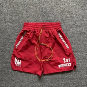 rhude logo print casual shorts multi
