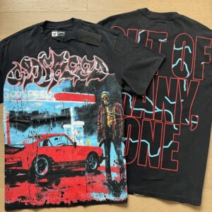 godspeed skull print tee black