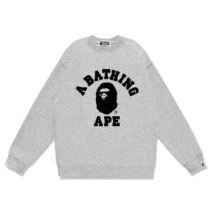 bape logo crewneck sweatshirt multi color