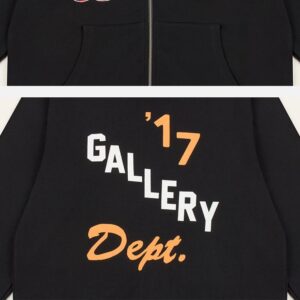 gallery dept boxing graphic hoodie gray/black