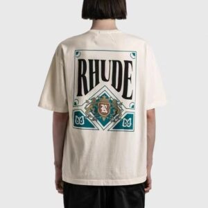 rhude poker t shirt multicolor