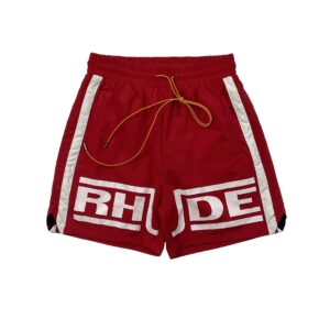 rhude striped colorblock shorts multicolor