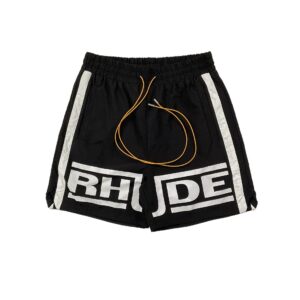 rhude striped colorblock shorts multicolor