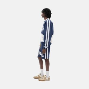 rhude striped colorblock shorts multicolor