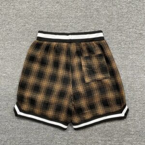 rhude plaid mesh shorts multicolor