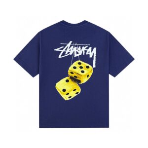 stussy multi color tee black/white