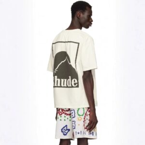 rhude sunset print t shirt multicolor