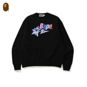bape logo crewneck sweatshirt multi color