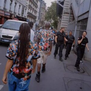 corteiz crowd print t shirt multi