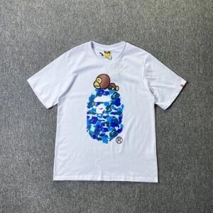 bape camo ape tee multicolor