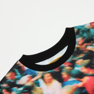 corteiz crowd print t shirt multi