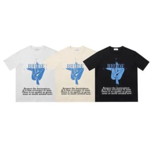 rhude panther print tee multicolor