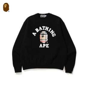 bape logo crewneck sweatshirt multi color