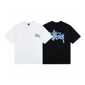 stussy multi color tee black/white