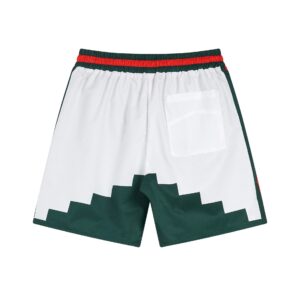 rhude embroidered block shorts multicolor