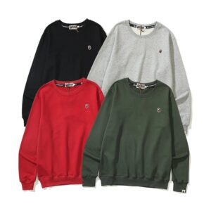 bape logo crewneck sweatshirt multi color