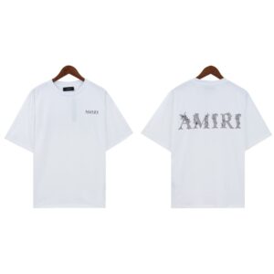 amiri t shirt with logo print black