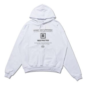 vetements unisex print hoodie multicolor