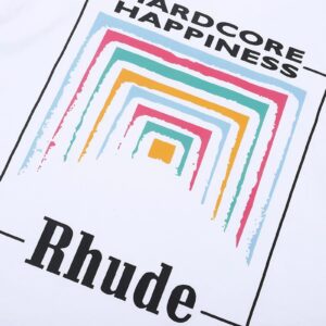 rhude rainbow t shirt multicolor