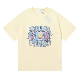rhode floral slogan tee multicolor