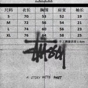 stussy multi color tee black/white
