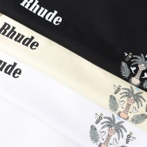 rhude island palm graphic tee multicolor