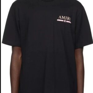 amiri letter printed t shirt