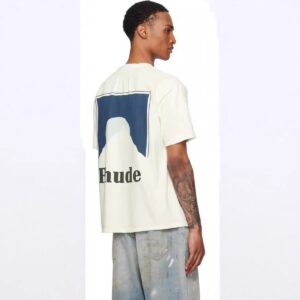 rhude badge print tee multicolor