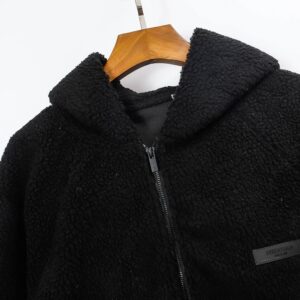 essentials fleece hoodie black/grey