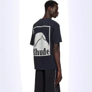 rhude sunset print t shirt multicolor