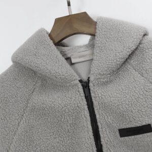 essentials fleece hoodie black/grey