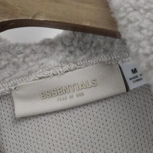 essentials fleece hoodie black/grey