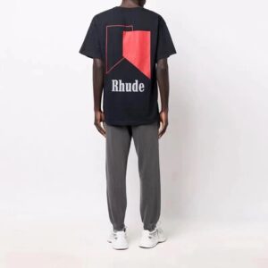 rhude colorblock graphic tee multicolor