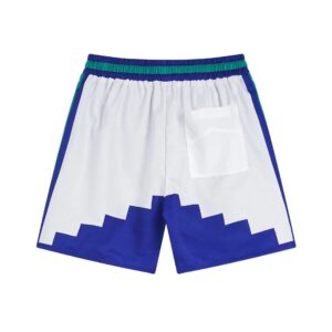 rhude embroidered block shorts multicolor