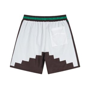 rhude embroidered block shorts multicolor