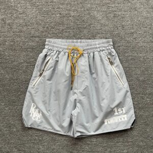rhude logo print casual shorts multi