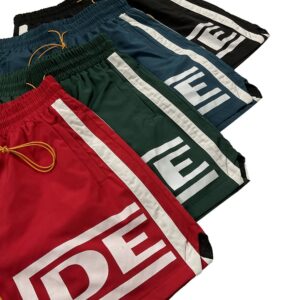 rhude striped colorblock shorts multicolor
